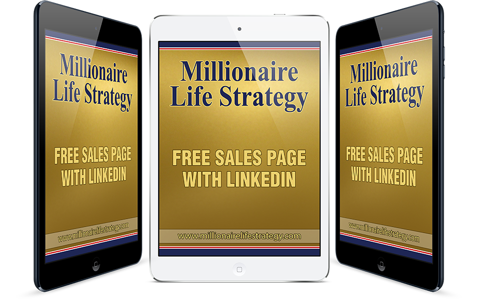 Online training a free sales page with LinkedIn